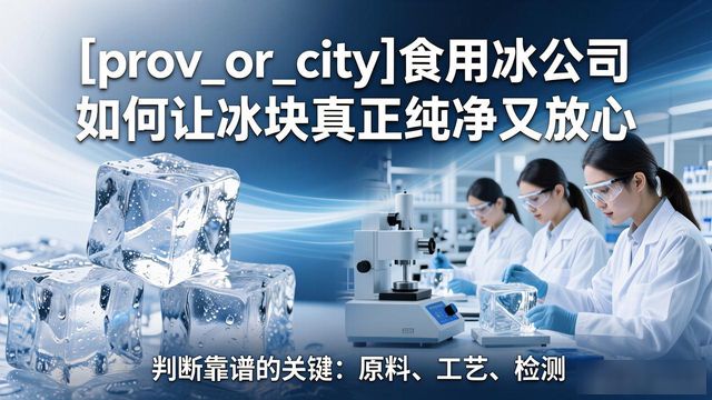嘉定食用冰公司如何让冰块真正纯净又放心
